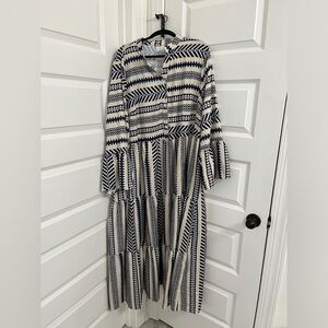 SHEIN tribal print maxi dress, 3X